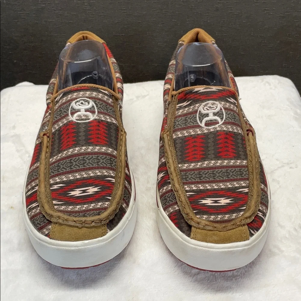 Hooey twisted X Red‎ and Brown Men's Aztec Shoes